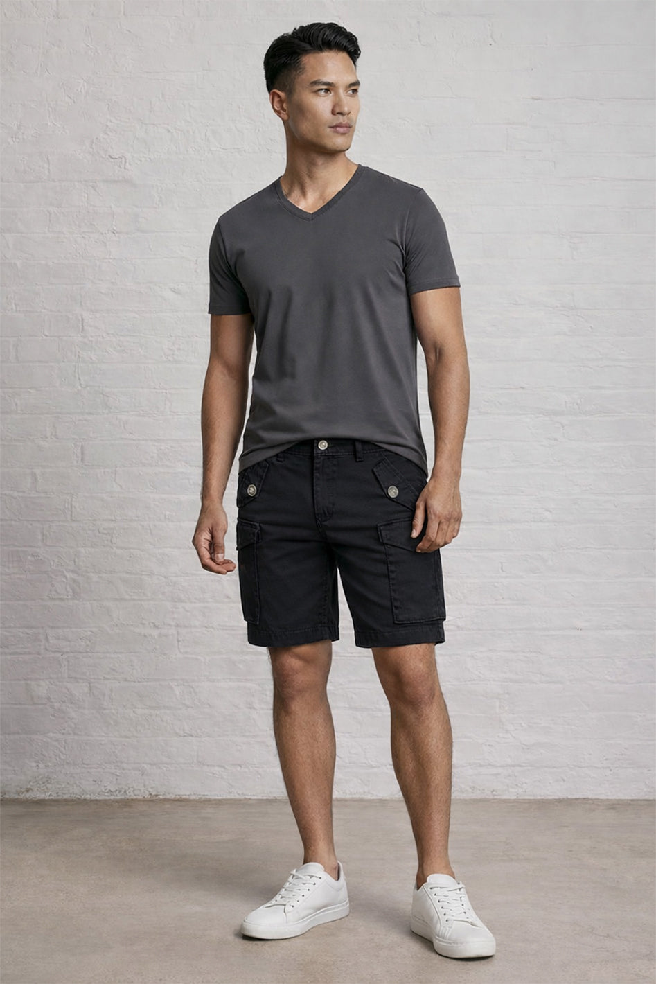 MENS Garment Dyed CARGO shorts