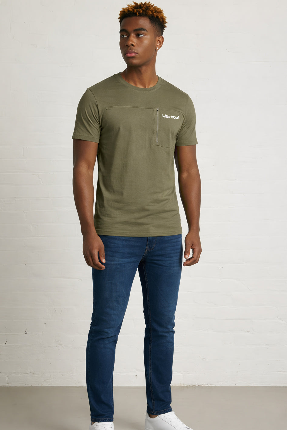 MENS WOVEN POCKET T-SHIRT