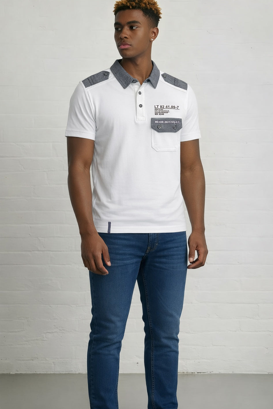 MENS TS MILITARY POLO SPC