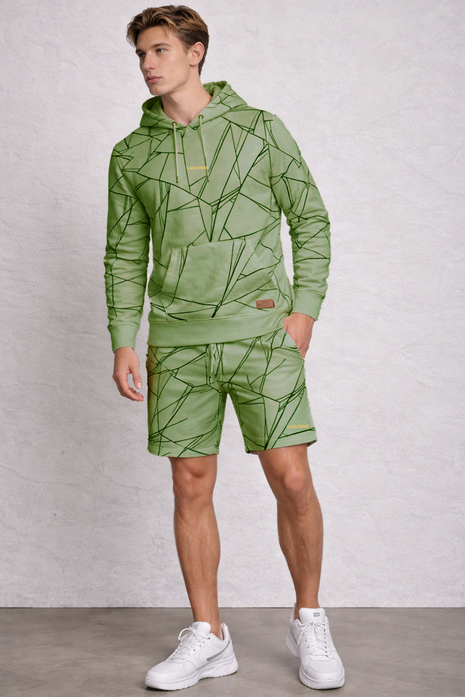 Fashion Fleece TS Slant AOP Shorts