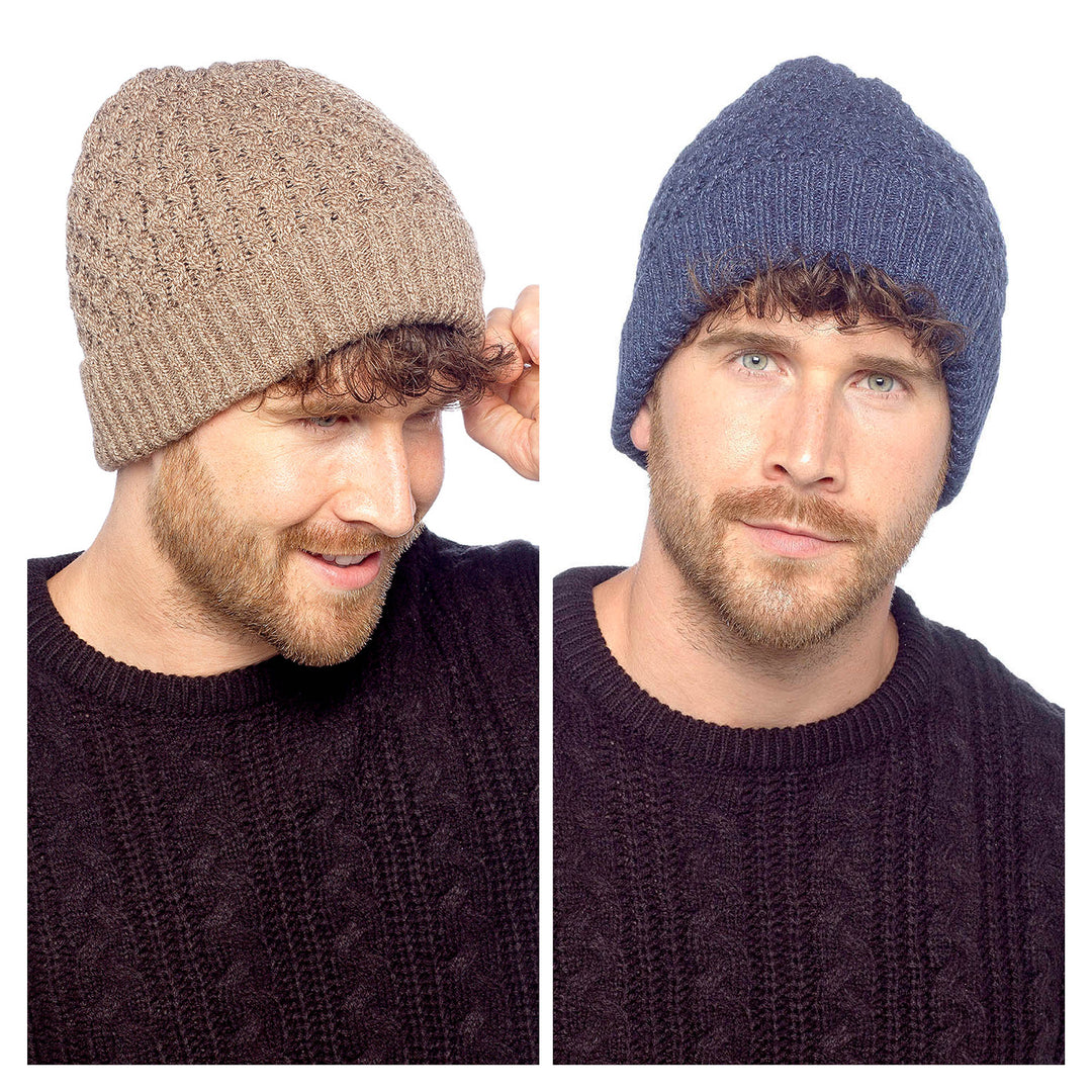 MENS CABLE BEANIE HAT