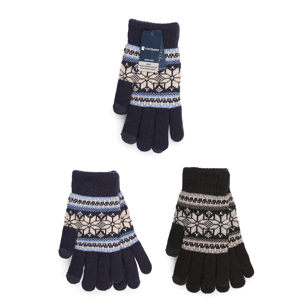 MENS JACQUARD GLOVES