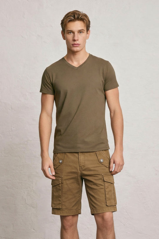 MENS Garment Dyed CARGO shorts
