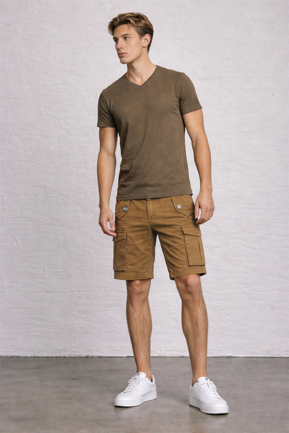 MENS Garment Dyed CARGO shorts