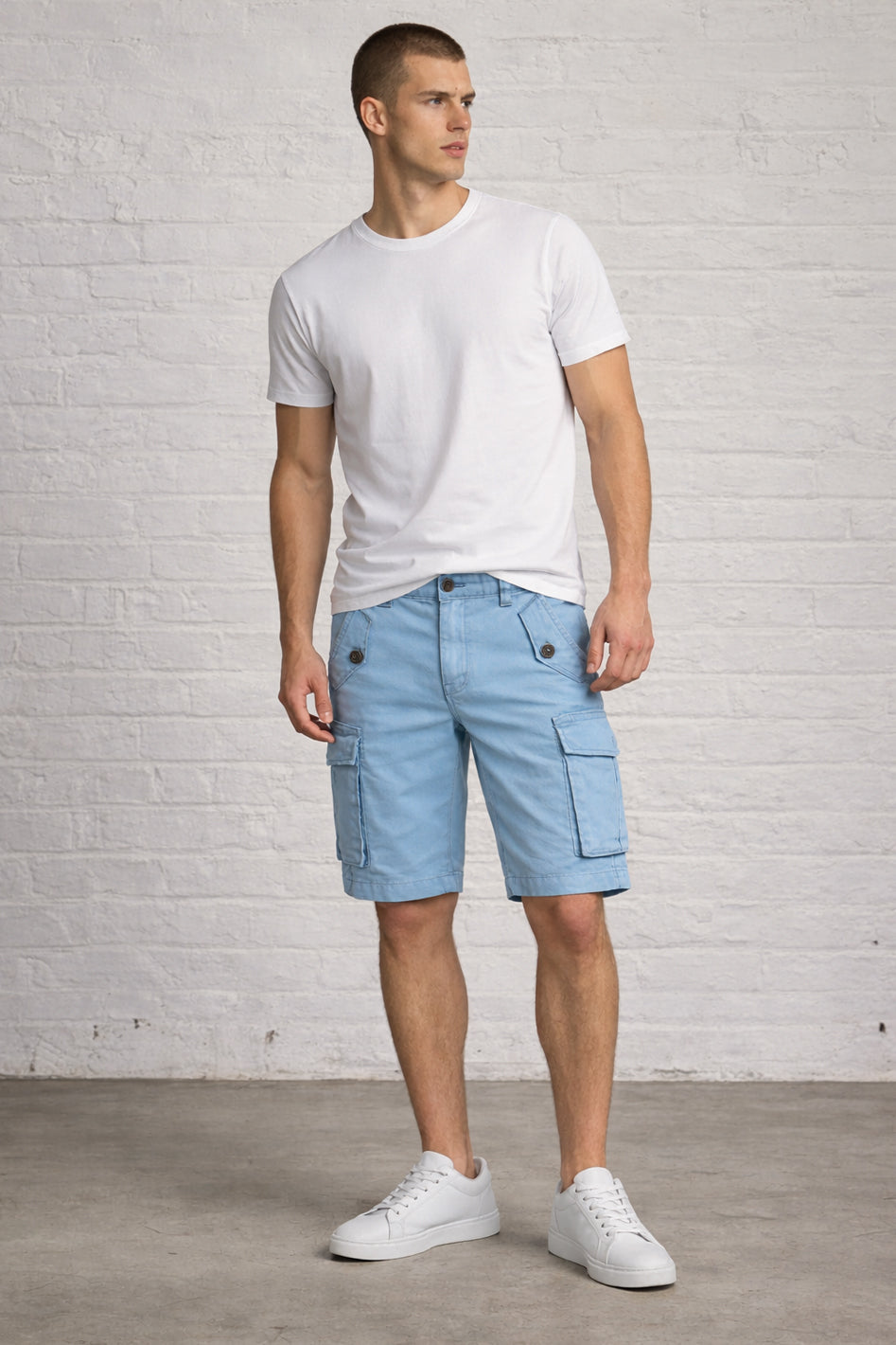MENS Garment Dyed CARGO shorts