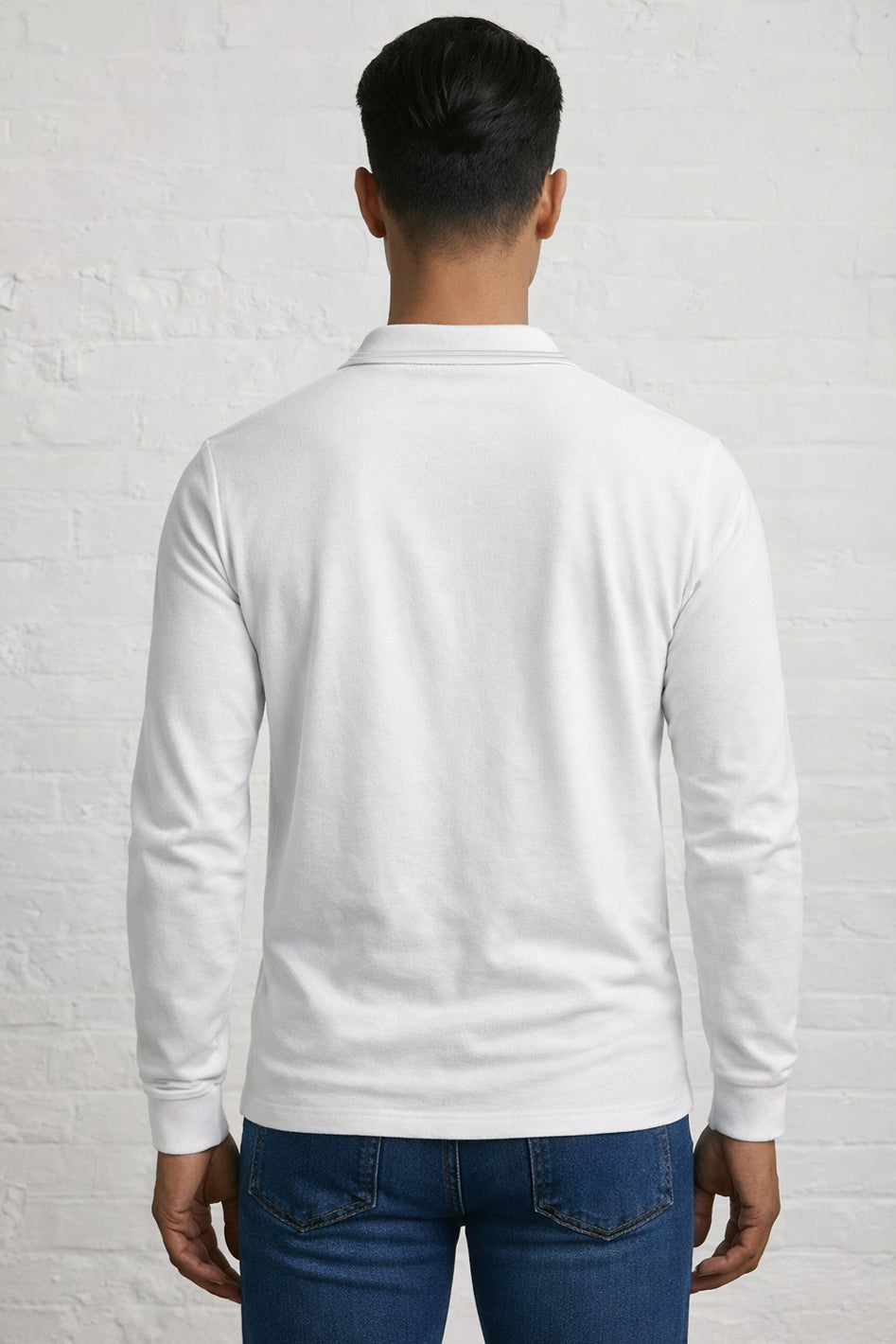 MENS MENS IN LS CROWN PIQUE POLO TEE