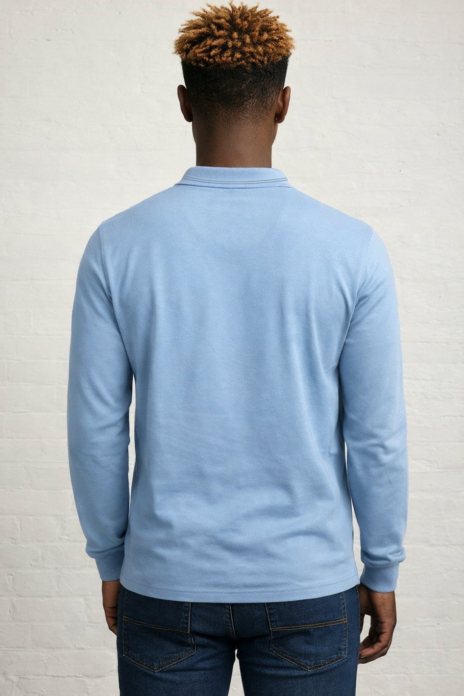 MENS MENS IN LS CROWN PIQUE POLO TEE
