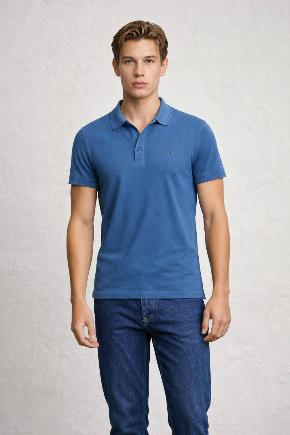 MENS IN CROWN PIQUE POLO