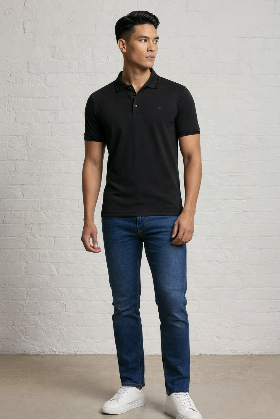 MENS IN CROWN PIQUE POLO