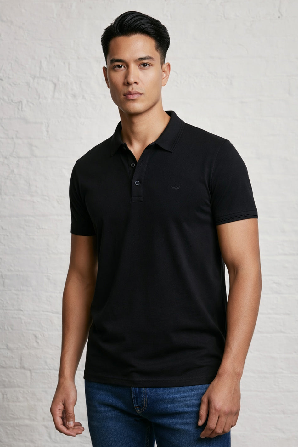 MENS IN CROWN PIQUE POLO