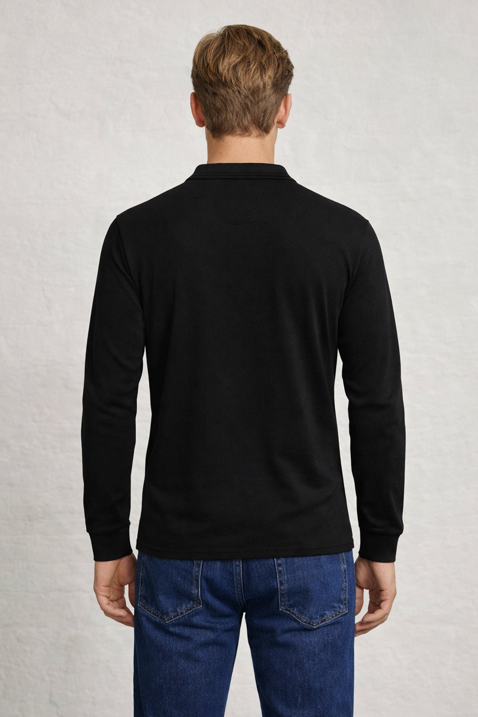 MENS MENS IN LS CROWN PIQUE POLO TEE