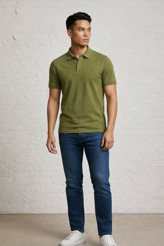 MENS IN CROWN PIQUE POLO
