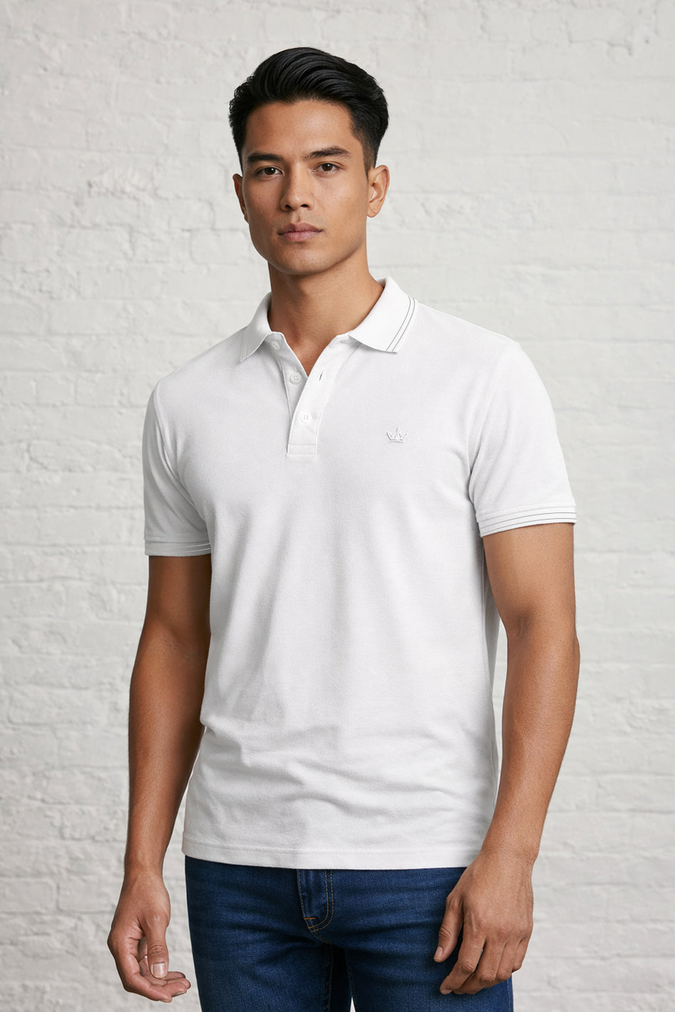 MENS IN CROWN PIQUE POLO