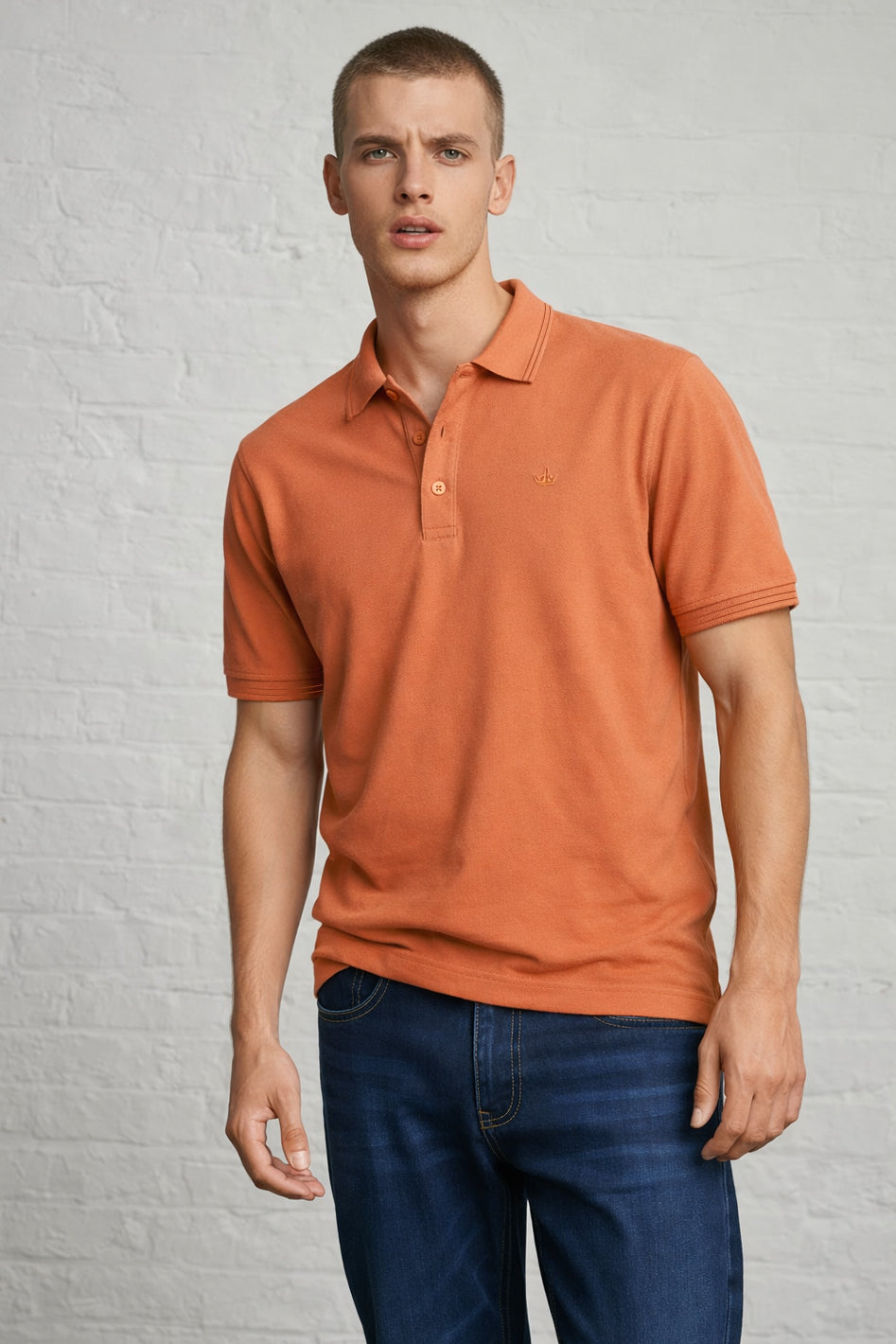 MENS IN CROWN PIQUE POLO
