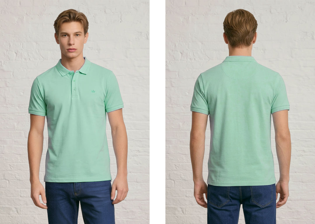 MENS IN CROWN PIQUE POLO