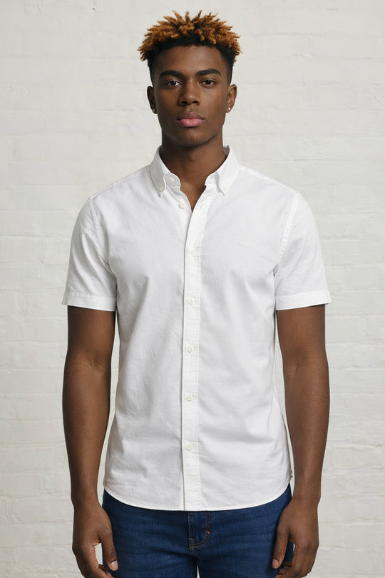 MENS IN CROWN EMB SS OXFORD SHIRT