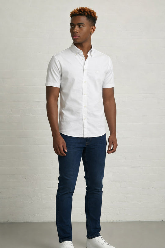 MENS IN CROWN EMB SS OXFORD SHIRT