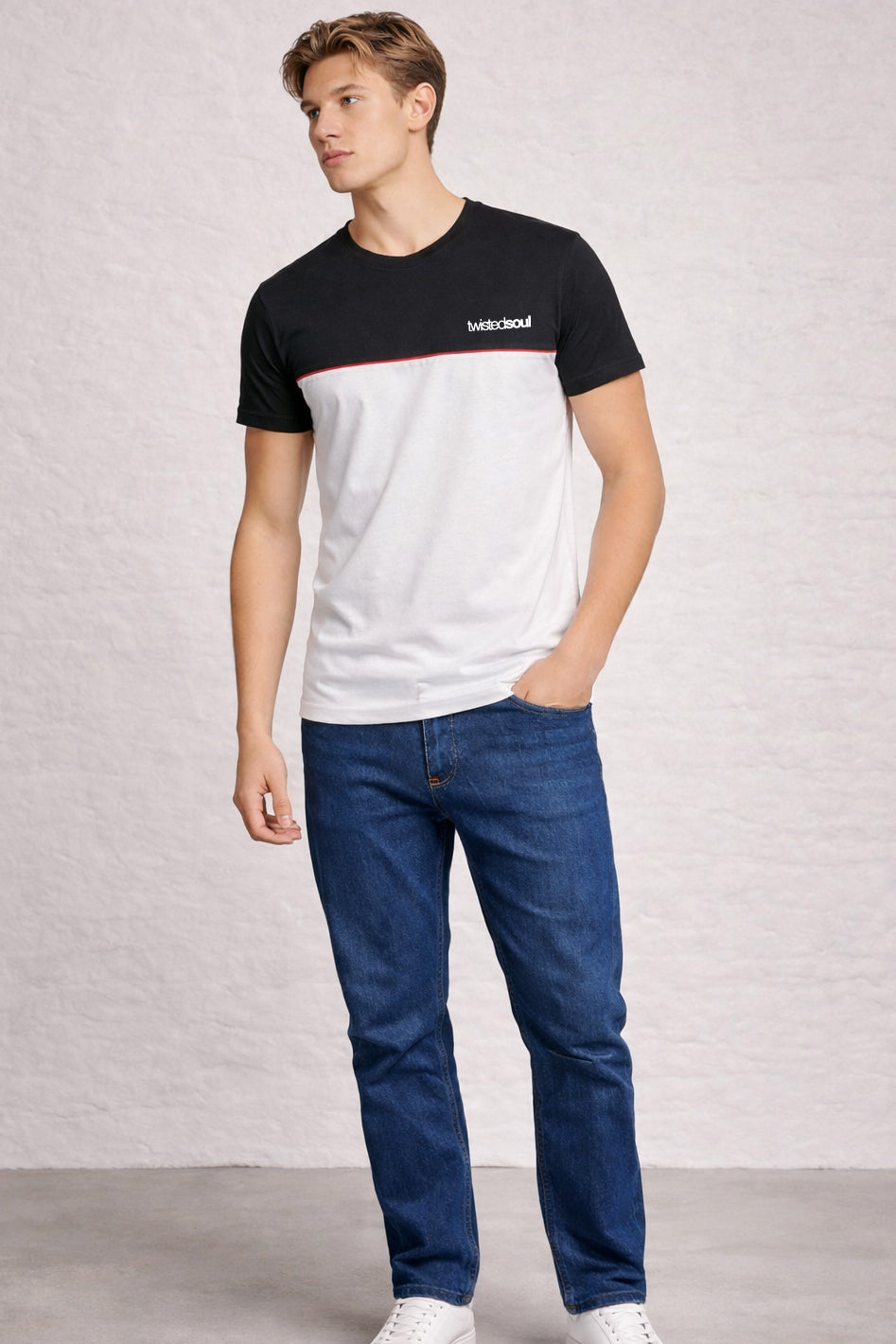 MENS ARMOUR COLOUR BLOCK SS T-SHIRT