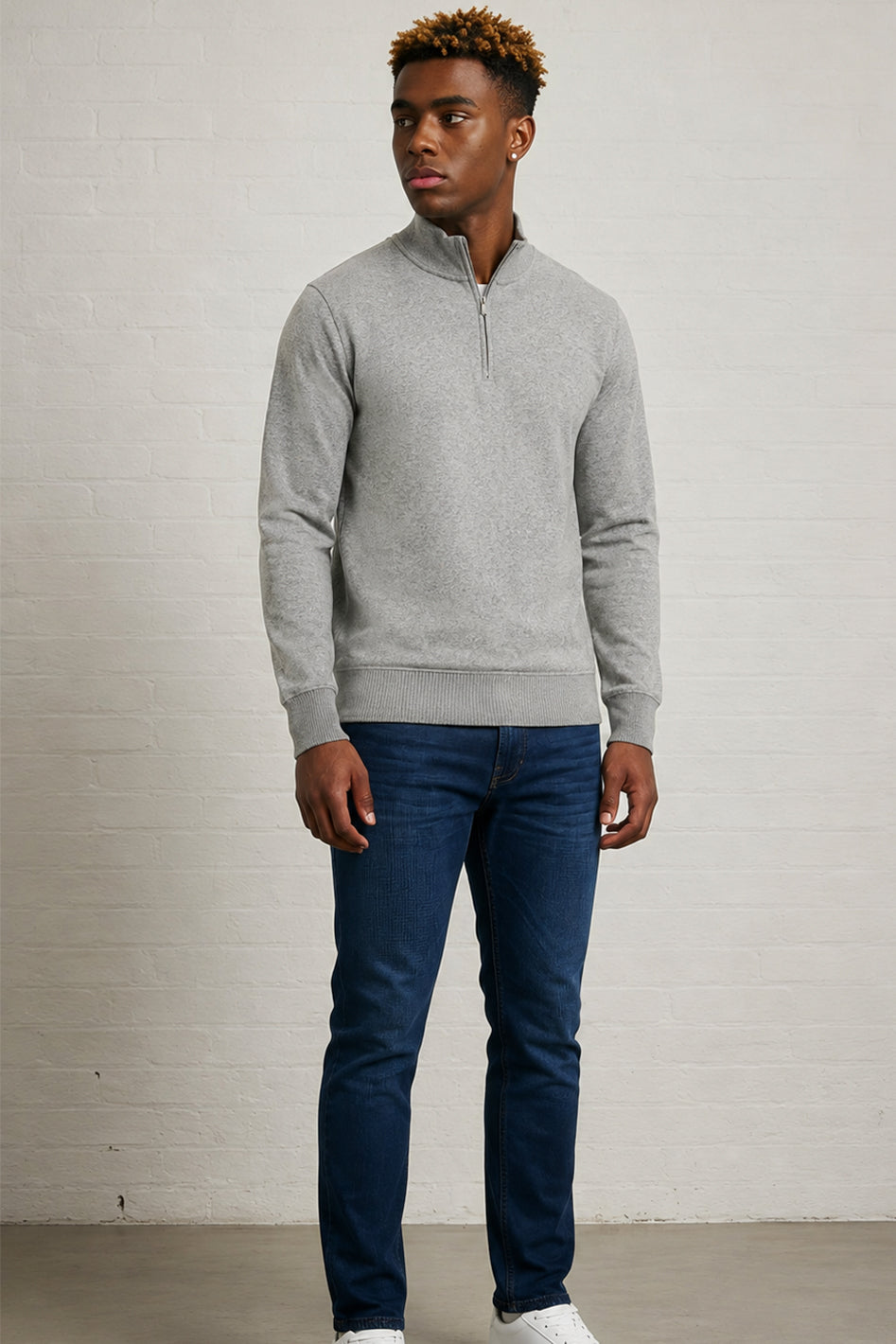 MENS KIRENS STAND UP COLLAR SWEAT