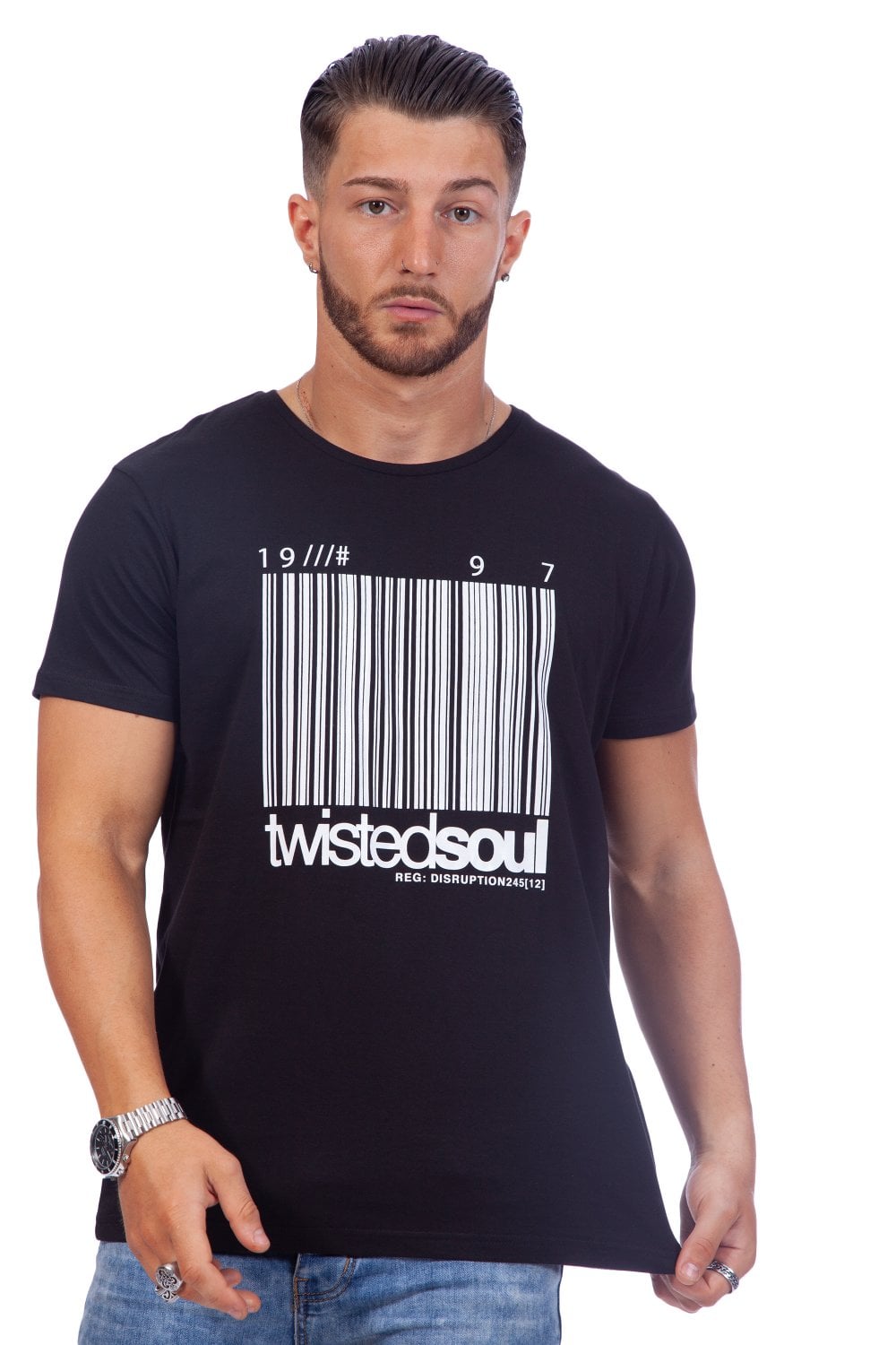Barcode Print T-Shirt